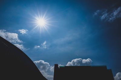 Low angle view of house against sky