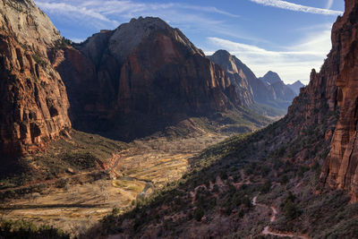 Scenic view of mountains