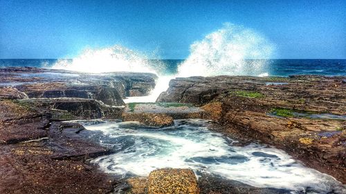 Scenic view of sea against sky