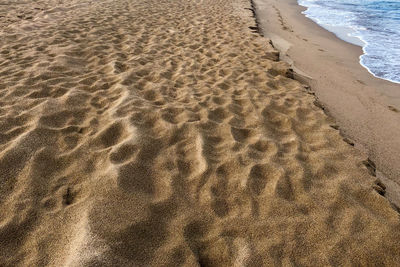 High angle view of beach