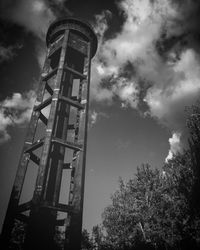 Low angle view of built structure against sky