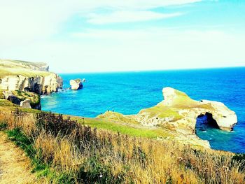 Scenic view of sea against sky