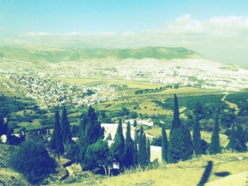 Scenic view of landscape against sky