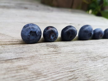 Close-up of fruits on table