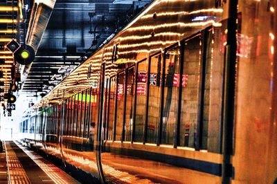 Railroad station platform