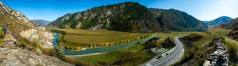 Panoramic view of landscape against sky