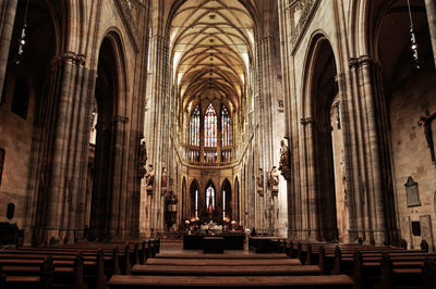 Inside view of a cathedral