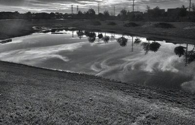 Distant view of canal