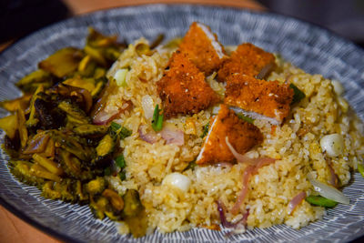 Close-up of food in plate