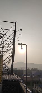 Low angle view of building against sky during sunset
