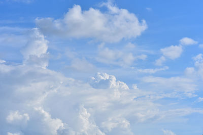 Low angle view of clouds in sky