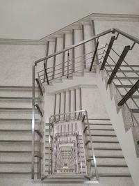 Low angle view of staircase against building