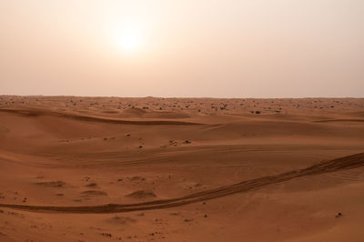 View of desert against sky