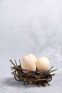 Close-up of easter egg on table