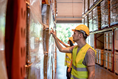 Woman working at home