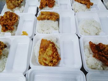 Close-up of food on table