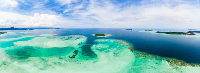 Panoramic shot of sea against sky