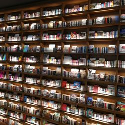 Full frame shot of books in shelf