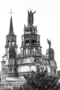 Low angle view of statue