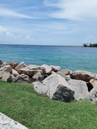 Scenic view of sea against sky