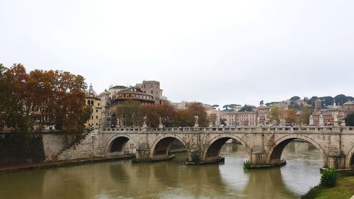 Bridge over river in city