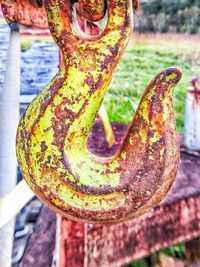 Close-up of rusty metal