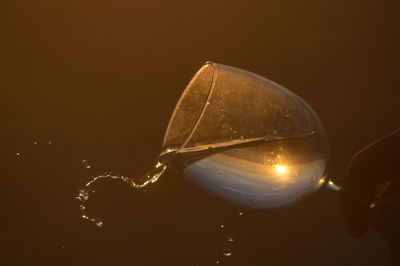 Close-up of reflection
