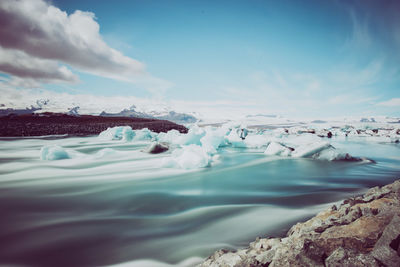 Scenic view of sea against sky