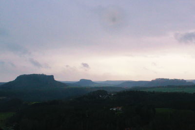 Scenic view of landscape against sky