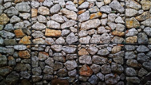 Full frame shot of stone wall