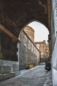 Archway amidst buildings against sky