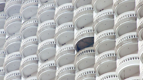 Full frame shot of architectural columns