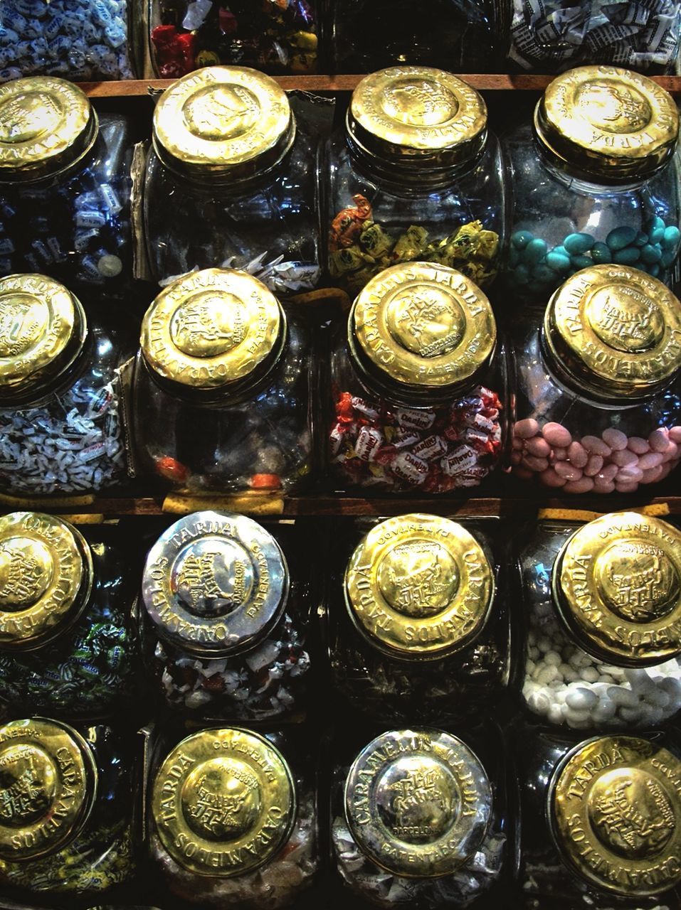 indoors, full frame, large group of objects, backgrounds, abundance, in a row, arrangement, order, variation, repetition, close-up, still life, side by side, choice, metal, collection, coin, finance, stack, old