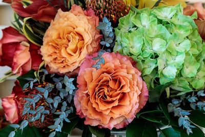 Close-up of rose bouquet