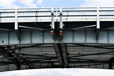 Bridge against sky during winter