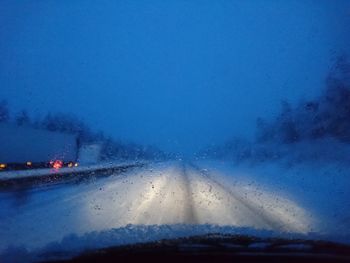 View of road against sky