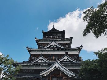 Low angle view of building against sky