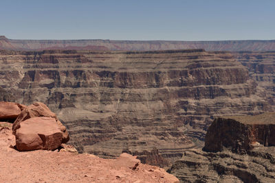 Scenic view of desert against sky