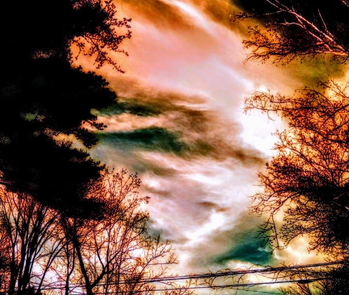 Amazing Sunsets Dramatic Sky Mysterious Clouds Sky Cloudscapes Sky And Clouds Cloud Formations Cloud_collection  Cloudscape Enhanced Clouds Sunset Sunsetlover Shocking Clouds Unbelievable Clouds Cloud - Sky Amazing Clouds Clouds Trees