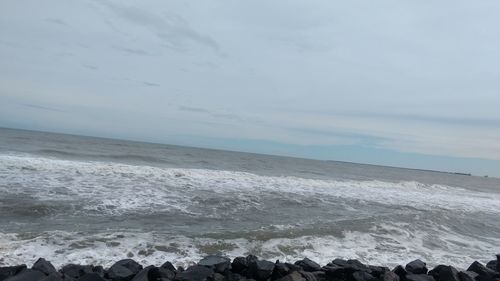 Scenic view of sea against sky