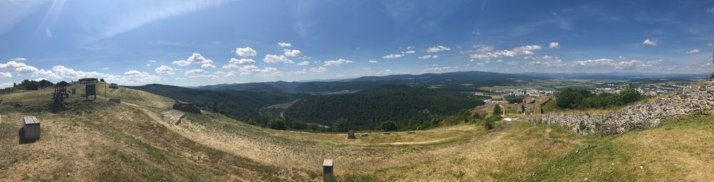 Panoramic view of landscape against sky