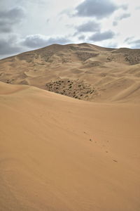 1061 chains of moving and stationary sand dunes cover the badain jaran desert. inner mongolia-china.