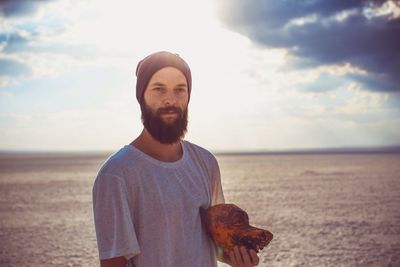 Man standing on beach