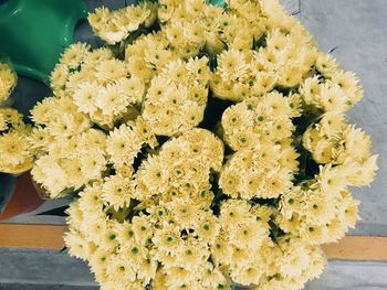 Close-up of yellow flowers for sale in market