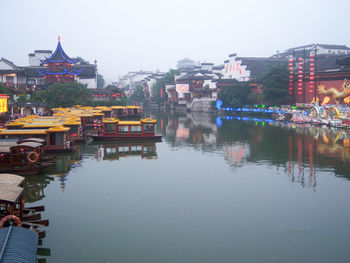 Buildings in distance with waterfront