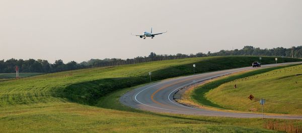 Scenic view of landscape against clear sky