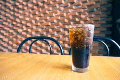 Close-up of drink on table