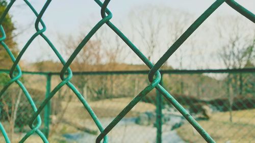 Close-up of chainlink fence