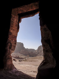 View of rock formations