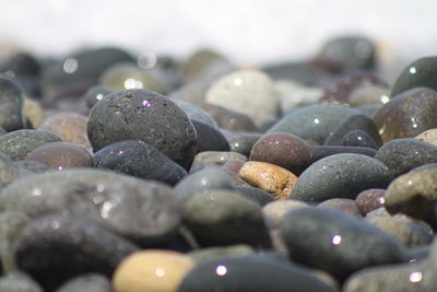 Full frame shot of pebbles